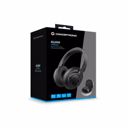 Conceptronic ALVAH02B cuffia e auricolare Con cavo e senza cavo A Padiglione Musica e Chiamate Bluetooth Nero - Vista aggiuntiva 5