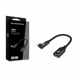 Conceptronic ABBY19B adattatore per inversione del genere dei cavi USB-C USB-A Nero - Vista aggiuntiva 2