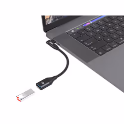 Conceptronic ABBY19B adattatore per inversione del genere dei cavi USB-C USB-A Nero - Vista aggiuntiva 6