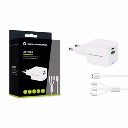 Conceptronic ALTHEA16W Caricabatterie per dispositivi mobili Universale Bianco AC Ricarica rapida Interno - Vista aggiuntiva 4