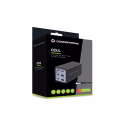 Conceptronic OZUL06BE Caricabatterie per dispositivi mobili Universale Nero AC Ricarica rapida Interno - Vista aggiuntiva 4