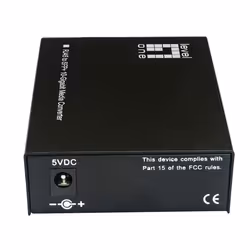 LevelOne GVT-2051 convertitore multimediale di rete 10000 Mbit/s Nero - Vista aggiuntiva 4