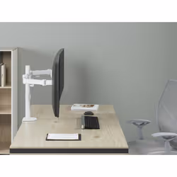 Equip Staffa di montaggio da tavolo articolata per doppio monitor da 17“-32”, bianco - Vista aggiuntiva 7