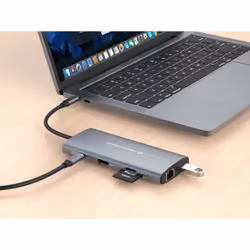 Conceptronic DONN06G replicatore di porte e docking station per laptop Cablato USB 3.2 Gen 1 (3.1 Gen 1) Type-C Grigio - Vista aggiuntiva 7