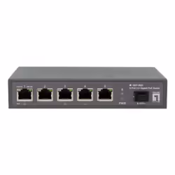 LevelOne GEP-0625 switch di rete Non gestito 2.5G Ethernet (100/1000/2500) Supporto Power over Ethernet (PoE) Nero - Vista aggiuntiva 2