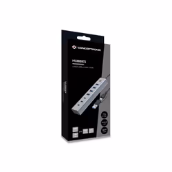 Conceptronic HUBBIES20G hub di interfaccia USB 3.2 Gen 1 (3.1 Gen 1) Type-C 5000 Mbit/s Grigio - Vista aggiuntiva 4