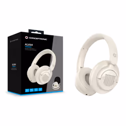 Conceptronic ALVAH02C cuffia e auricolare Con cavo e senza cavo A Padiglione MUSICA Bluetooth Crema - Vista aggiuntiva 4