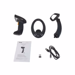 Equip 351029 lettore di codici a barre Lettore di codici a barre portatile 1D/2D CMOS Nero - Vista aggiuntiva 7