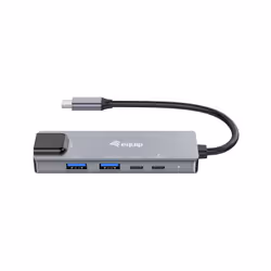 Equip 133496 replicatore di porte e docking station per laptop Cablato USB 3.2 Gen 1 (3.1 Gen 1) Type-C Grigio - Vista aggiuntiva 5
