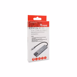 Equip 133496 replicatore di porte e docking station per laptop Cablato USB 3.2 Gen 1 (3.1 Gen 1) Type-C Grigio - Vista aggiuntiva 8