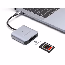 Conceptronic BIAN08G lettore di schede USB 3.2 Gen 2 Type-C Grigio - Vista aggiuntiva 3