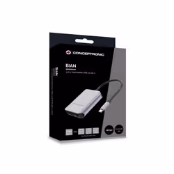Conceptronic BIAN09G lettore di schede USB 3.2 Gen 2 Type-C Grigio - Vista aggiuntiva 5