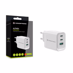 Conceptronic ALTHEA21W65 Caricabatterie per dispositivi mobili Universale Bianco AC Ricarica rapida Interno - Vista aggiuntiva 4