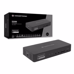 Conceptronic DONN31B replicatore di porte e docking station per laptop Cablato USB 3.2 Gen 2 (3.1 Gen 2) Type-C Nero - Vista aggiuntiva 5
