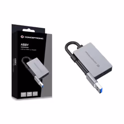 Conceptronic ABBY22G adattatore grafico USB 1920 x 1080 Pixel Grigio - Vista aggiuntiva 5