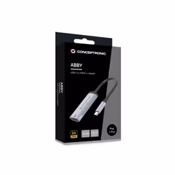 Conceptronic ABBY23G adattatore grafico USB 7680 x 4320 Pixel Argento - Vista aggiuntiva 6