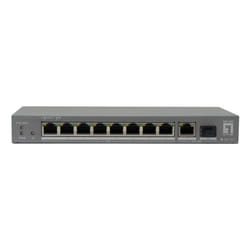 LevelOne GEP-1011 switch di rete Non gestito L2 Gigabit Ethernet (10/100/1000) Supporto Power over Ethernet (PoE) Montaggio da desktop/parete Grigio