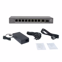 LevelOne GEP-1011 switch di rete Non gestito L2 Gigabit Ethernet (10/100/1000) Supporto Power over Ethernet (PoE) Montaggio da desktop/parete Grigio - Vista aggiuntiva 6