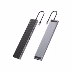 Conceptronic DONN32B replicatore di porte e docking station per laptop Cablato USB 3.2 Gen 1 (3.1 Gen 1) Type-C Grigio, Argento - Vista aggiuntiva 3