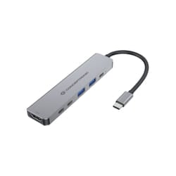 Conceptronic DONN33G replicatore di porte e docking station per laptop Cablato USB 3.2 Gen 1 (3.1 Gen 1) Type-C Argento