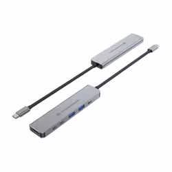 Conceptronic DONN33G replicatore di porte e docking station per laptop Cablato USB 3.2 Gen 1 (3.1 Gen 1) Type-C Argento - Vista aggiuntiva 3