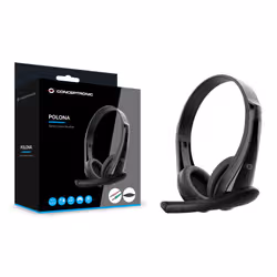 Conceptronic POLONA06B3T cuffia e auricolare Cablato A Padiglione Musica e Chiamate Nero - Vista aggiuntiva 6
