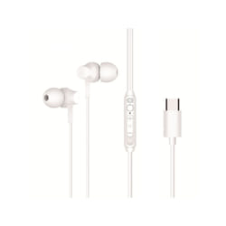 Conceptronic BRENDAN03W cuffia e auricolare Cablato In-ear Musica e Chiamate USB tipo-C Bianco
