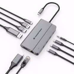 Conceptronic DONN34G replicatore di porte e docking station per laptop - Vista aggiuntiva 4