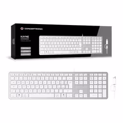 Conceptronic KAYNE02WIT tastiera Universale USB QWERTY Italiano Bianco - Vista aggiuntiva 2