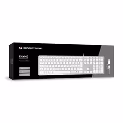 Conceptronic KAYNE02WIT tastiera Universale USB QWERTY Italiano Bianco - Vista aggiuntiva 3