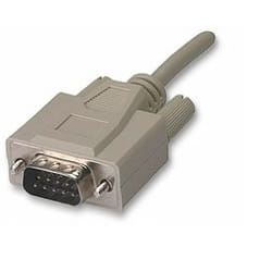 Cable Company Serial Cable DB9M DB9F cavo parallelo Grigio 10 m