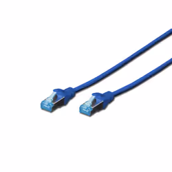 Digitus Cavo patch SF/UTP CAT 5e, 3 m, Cat5e, SF/UTP (S-FTP), RJ-45, RJ-45, Blu