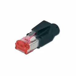 Digitus Connettore di interfaccia modulare CAT6 RJ45, HIROSE TM 21, RJ-45, Nero, Metallico, Rosso, Cat6, Oro, Bronzo fosforos ...
