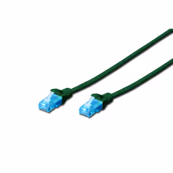 Digitus Cavo patch U/UTP CAT 5e, 3 m, Cat5e, U/UTP (UTP), RJ-45, RJ-45, Verde