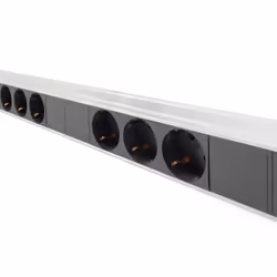 Digitus Ciabatta con profilo in alluminio e protezione integrata dalle sovratensioni, spina di sicurezza del connettore 18 prese - Vista aggiuntiva 5