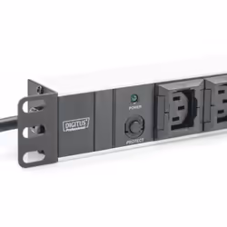 Digitus Ciabatta con profilo in alluminio, 10 prese, cavo di alimentazione 2 m, spina IEC C14 - Vista aggiuntiva 4