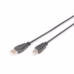 Digitus Cavo di collegamento USB 2.0, USB A - USB B, 3 m, USB A, USB A, USB 2.0, Maschio/Maschio, Nero