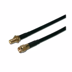 Digitus Cavo coassiale per LAN senza fili, CFD 200- bassa perdita, 5 m, RP SMA, RP SMA, Nero