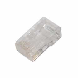 Digitus Spina modulare CAT 6 per cavi rotondi, non schermata, Connettore passante, RJ-45, Trasparente, Policarbonato, -40 - 8 ...