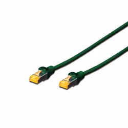 Digitus Cavo patch CAT 6A S/FTP, 0,5 m, Cat6a, S/FTP (S-STP), RJ-45, RJ-45, Verde