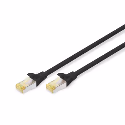 Digitus Cavo patch CAT 6A S/FTP, 5 m, Cat6a, S/FTP (S-STP), RJ-45, RJ-45, Nero