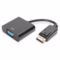 Digitus Cavo adattatore DisplayPort, 0,15 m, DisplayPort, VGA (D-Sub), Maschio, Femmina, Dritto