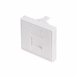 Digitus Pannello frontale da 45x45 mm per canaline portacavi, RJ-45, Bianco, Cina, 45 mm, 45 mm, 30 mm
