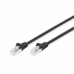 Digitus Cavo patch CAT 6 S/FTP, 10 m, Cat6, SF/UTP (S-FTP), RJ-45, RJ-45, Nero