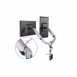 Digitus Doppio porta monitor universale da tavolo con molla a gas - Vista aggiuntiva 5