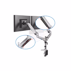 Digitus Doppio porta monitor universale da tavolo con molla a gas - Vista aggiuntiva 7