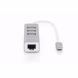 Digitus Hub USB 2.0 3 porte e adattatore LAN Fast Ethernet con connettore Type-C™ - Vista aggiuntiva 6