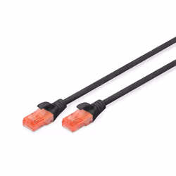Digitus Cavo patch U/UTP CAT - LSZH, 1 m, Cat6, U/UTP (UTP), RJ-45, RJ-45, Nero