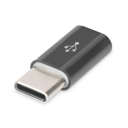 Digitus USB2.0-C/USB2.0 Micro-B USB C Micro USB B Nero