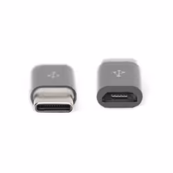 Digitus USB2.0-C/USB2.0 Micro-B USB C Micro USB B Nero